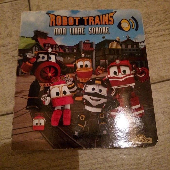 Livre sonore robot train