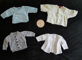 Lot 4 vestes 1 mois