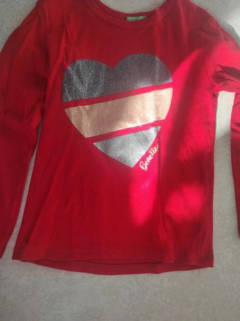 Tee shirt manches longues Benetton 4-5 ans