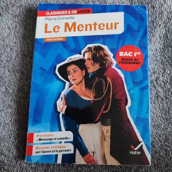 Livre Le Menteur de Pierre Corneille 