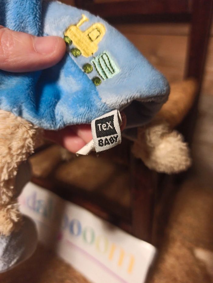 Doudou ours tex baby train tbe - photo numéro 4