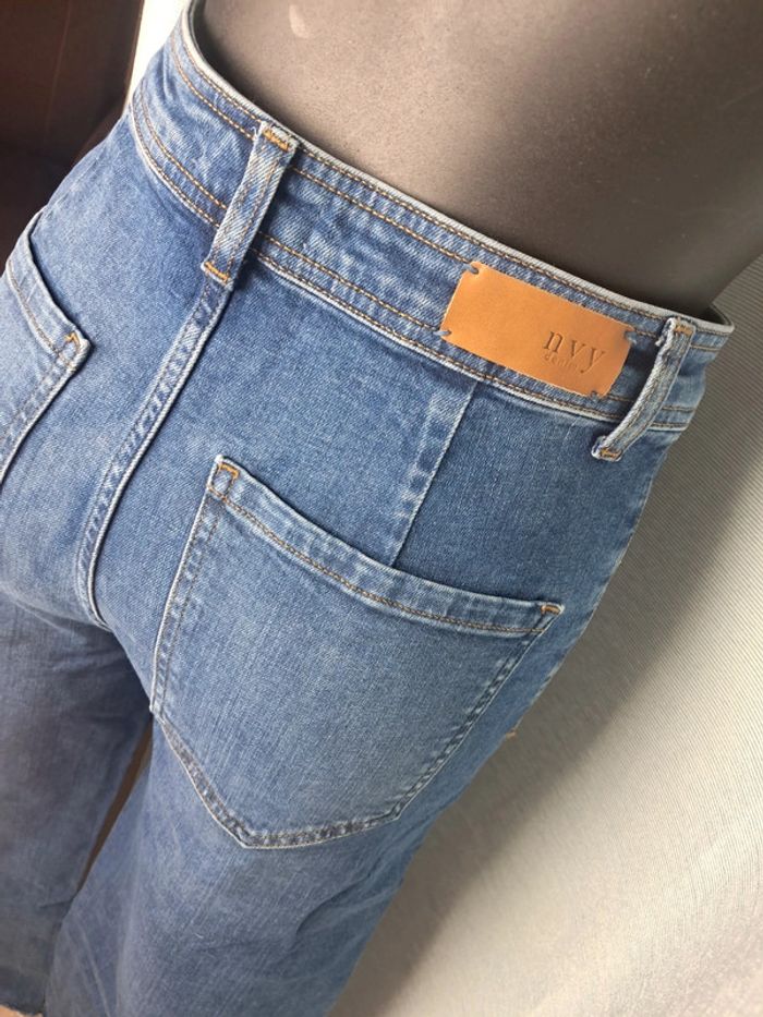 NVY jean taille haute jambes larges T 36 - photo numéro 8