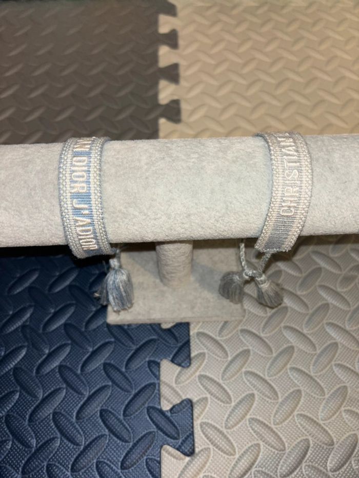 Lot de 3 bracelets en toile / tissu, CD j'adior - photo numéro 5