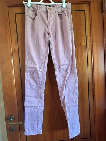 Pantalon slim vieux rose 36 Zara