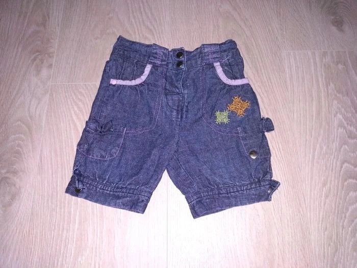 Short en jean fille Pikouic 9 mois