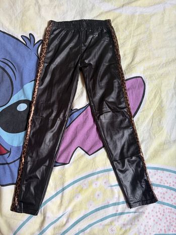 Legging effet cuire fille 11/12 ans 