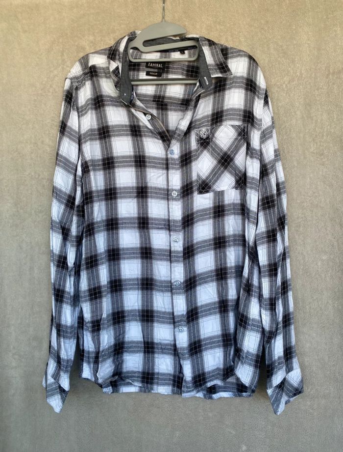 Chemise à carreaux homme