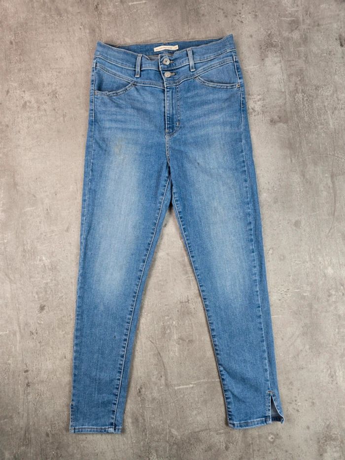 Jean levi's mile high super skinny bleu femme taille haute taile 30 bon état - photo numéro 3