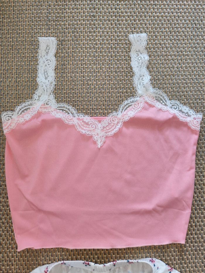 Ensemble deux pièces pyjama short , taille M , neuf - photo numéro 2