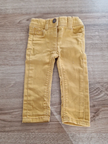 Pantalon slim jaune moutarde Tape à l’œil - 3 mois