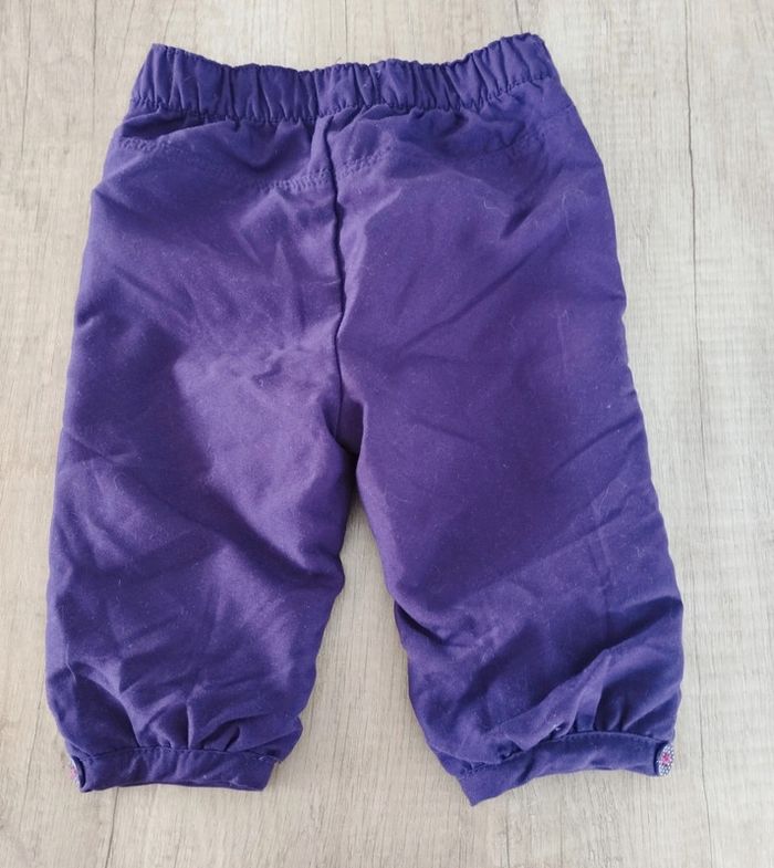 Pantalon fille violet taille 9 mois La Compagnie des Petits - photo numéro 2