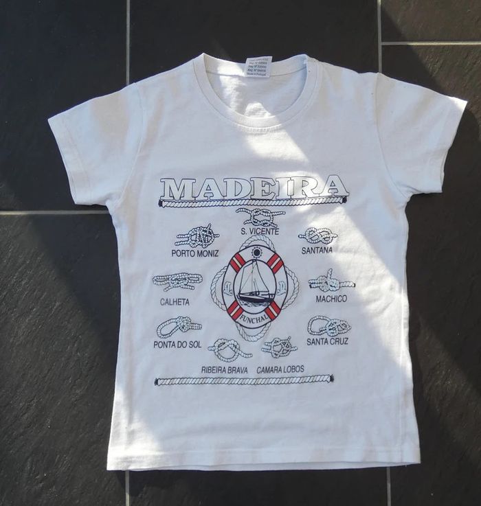 Joli tee-shirt noeuds marin garçon 9-10 ans