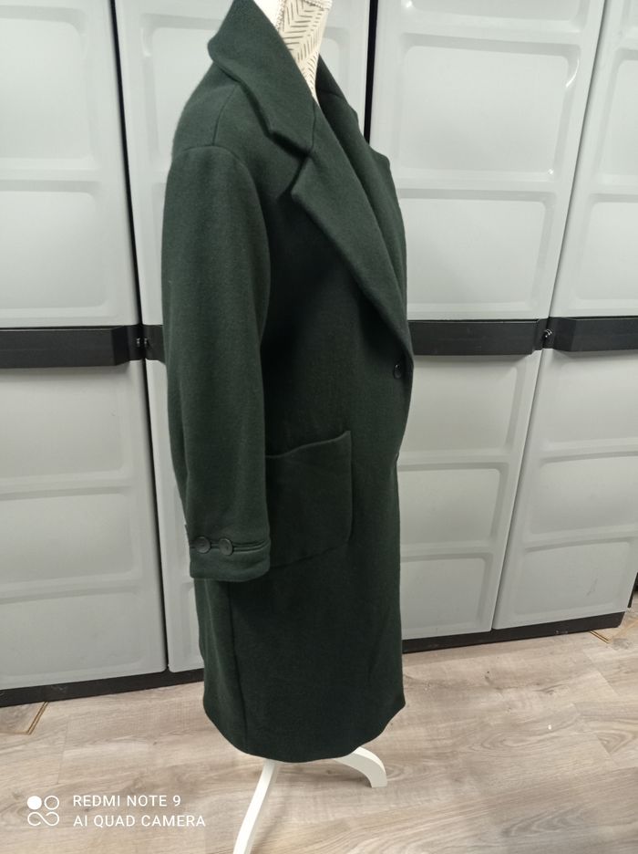 Manteau long oversize 75%laine ZARA - S - photo numéro 3