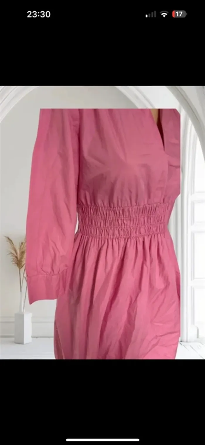 Magnifique robe rose manche 3/4 Zara neuve taille xs - photo numéro 6