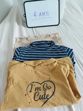 Lot cols roulés 4ans