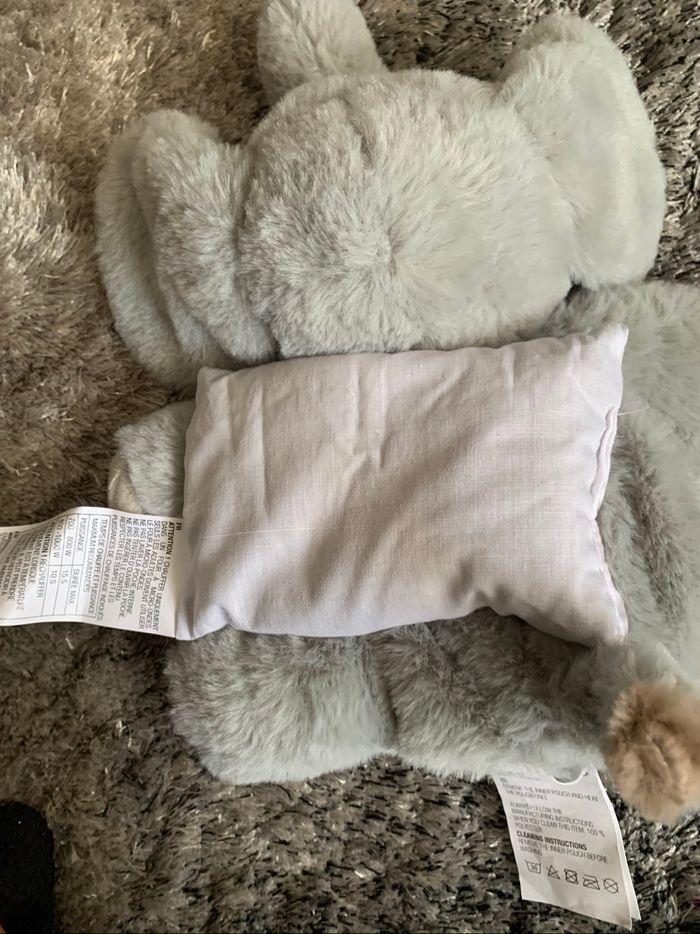 Bouillotte peluche éléphant - photo numéro 3
