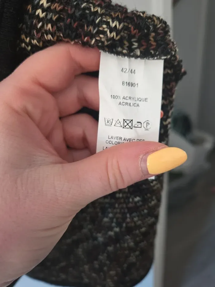 Débardeur femme maille crochet marron TBE taille 42 decontract - photo numéro 3