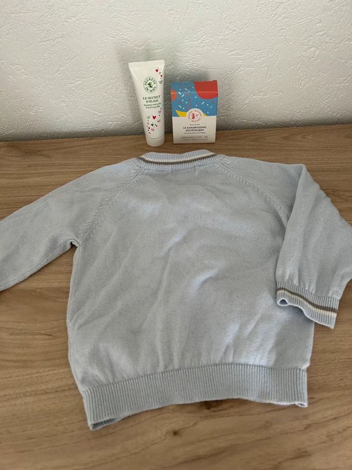 🧥 Cardigan bleu Vertbaudet 🧥 - photo numéro 6