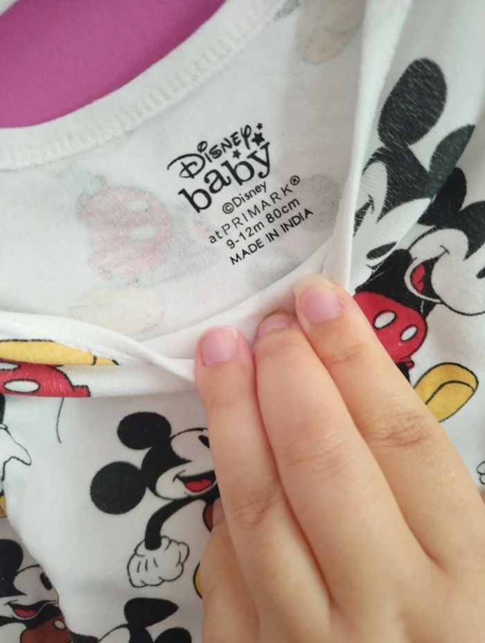 Body manches longues garçon mickey Disney taille 9/12 mois b1 - photo numéro 5
