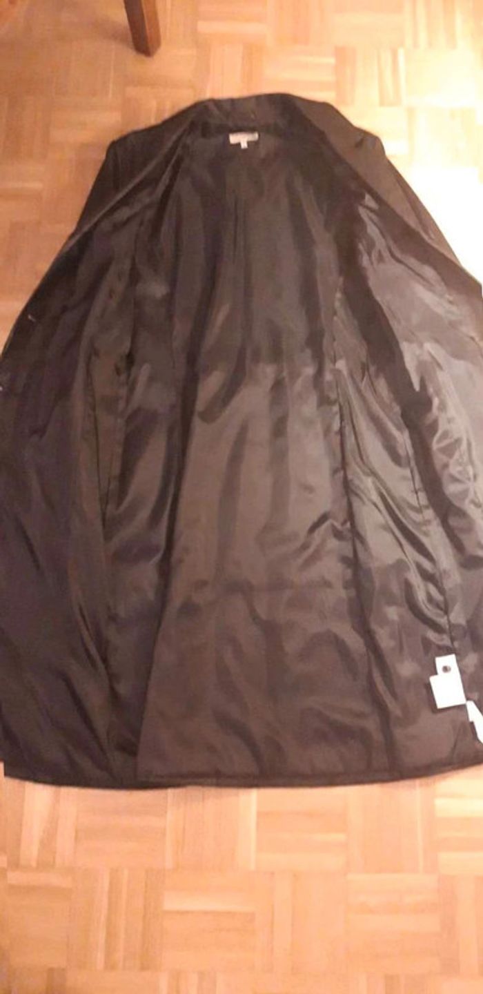 Manteau / veste noir en cuir veritable  T40 - photo numéro 4