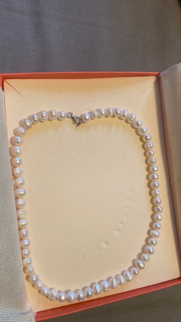 Collier en véritable perle de culture - photo numéro 6