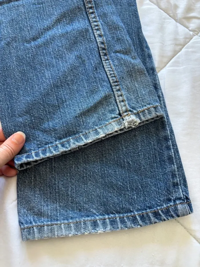 Jean levi’s 550 relaxed large droit straight  7/8 eme bleu y2k 00s XS/34 ou 14 ans rare US - photo numéro 12