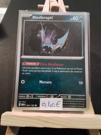 Carte Pokémon Nosférapti 41/165