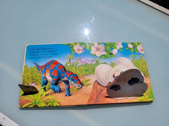 Livre animé de rabats : Où est caché ? Les dinosaures, usborne (48) - photo numéro 4