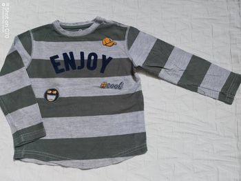 Okaïdi haut manches longues façon polo