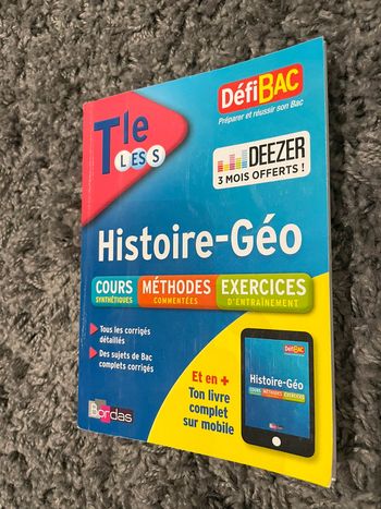 Livre histoire géographie terminale
