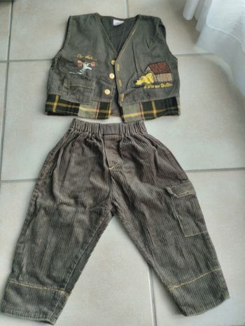 Ensemble velours taille 18 mois