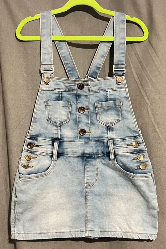 Robe en jean 10 ans taille petit miss & girl Excellent état - photo numéro 2