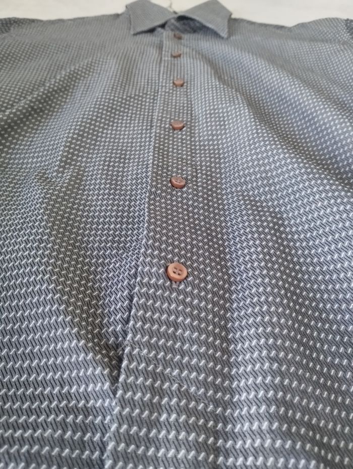 Chemise Zara homme gris anthracite à motif taille 44 - photo numéro 3