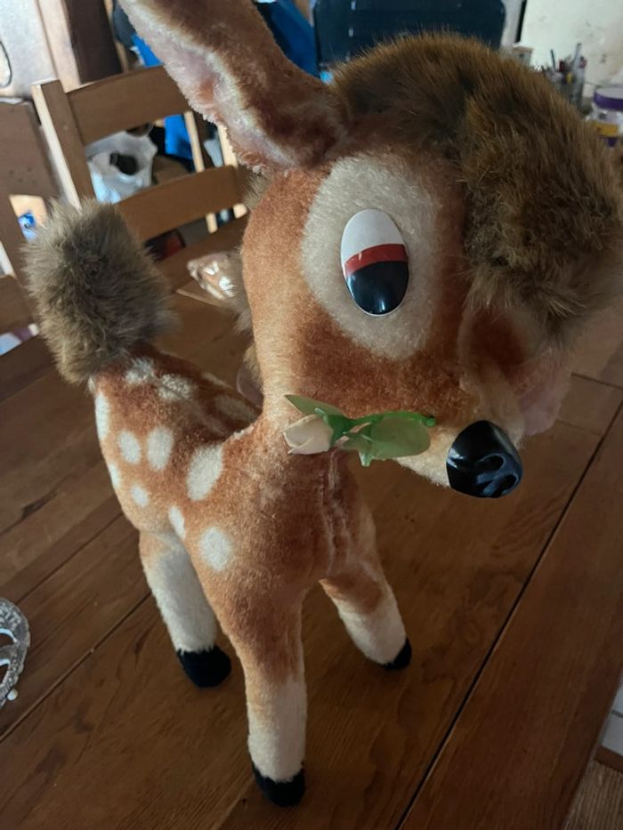 Peluche Bambi vintage 52 cm - photo numéro 2