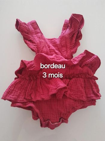 Body habiller fille 3 mois