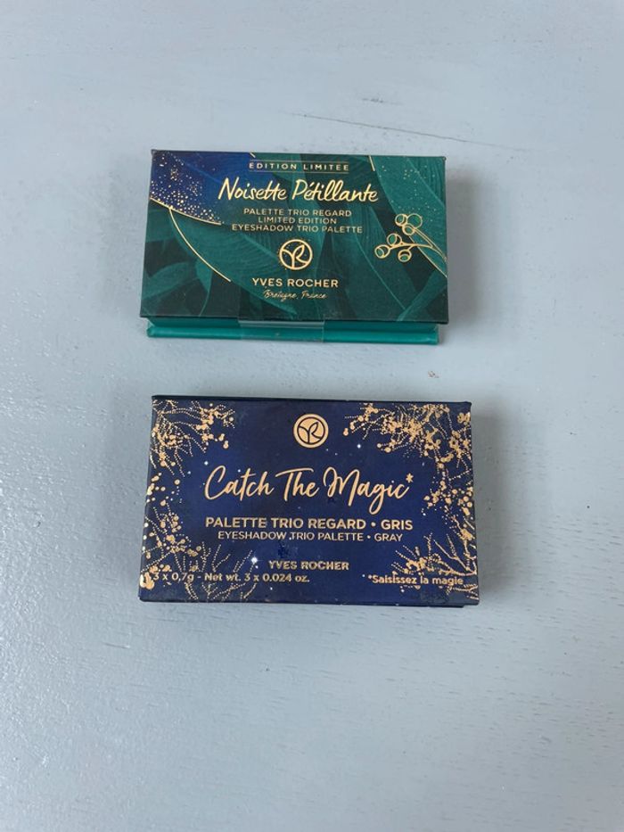 Lot 2 boîtiers fards à paupières Yves Rocher neuf