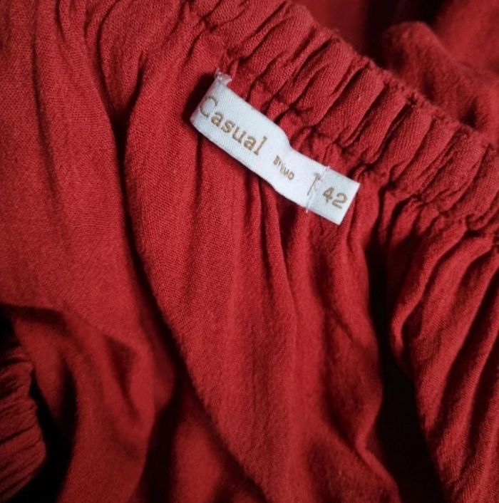 Robe longue bordeaux large taille 42 - 48 voir plus - photo numéro 8