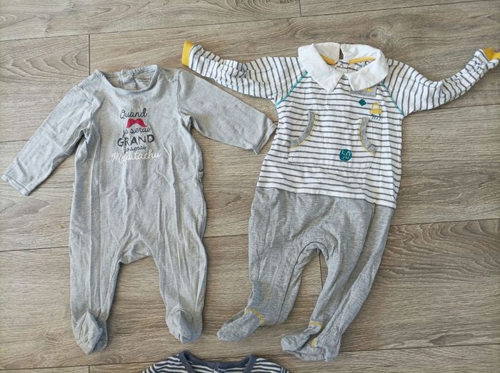 Lot 3 pyjamas coton 1 an - photo numéro 2