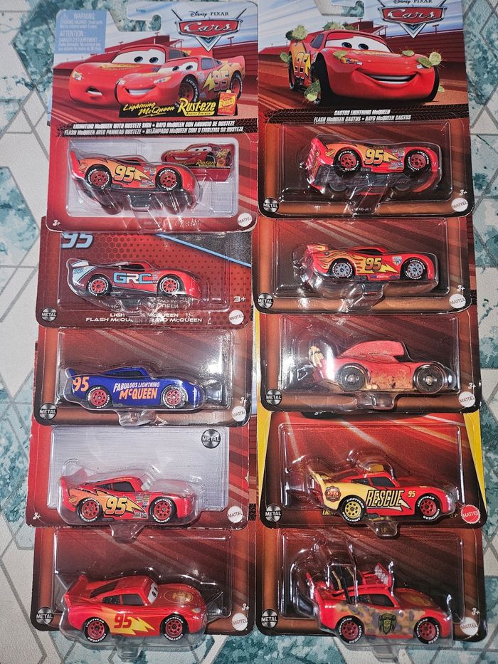 10 voitures cars Mattel neuves Disney Pixars 10 voitures mcqueen différentes - photo numéro 8