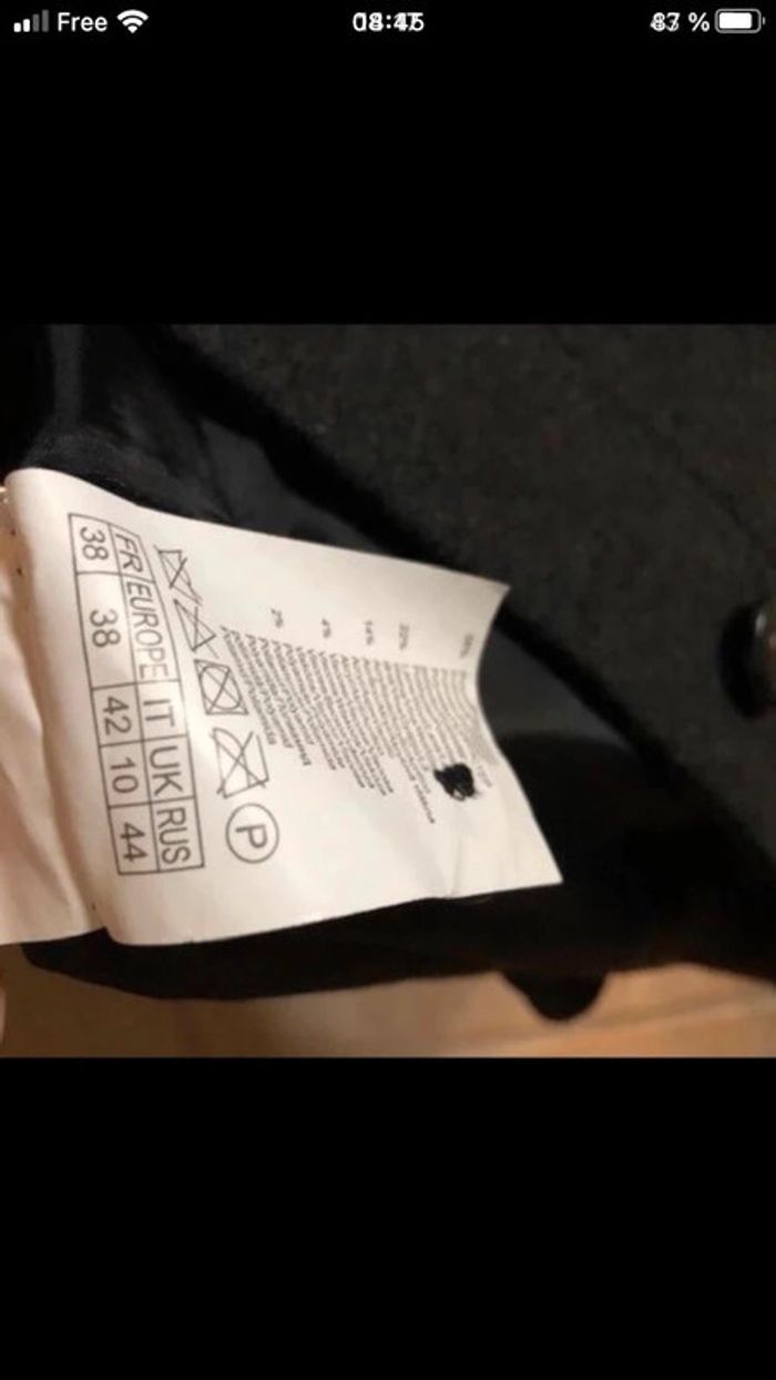 Manteau camaïeu neuf taille 38 - photo numéro 6