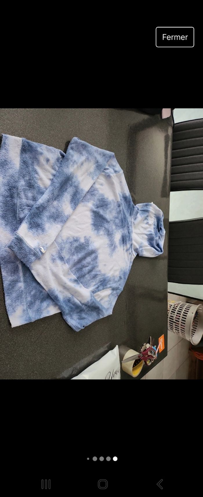 Sweat bleu et blanc Hollister - photo numéro 7