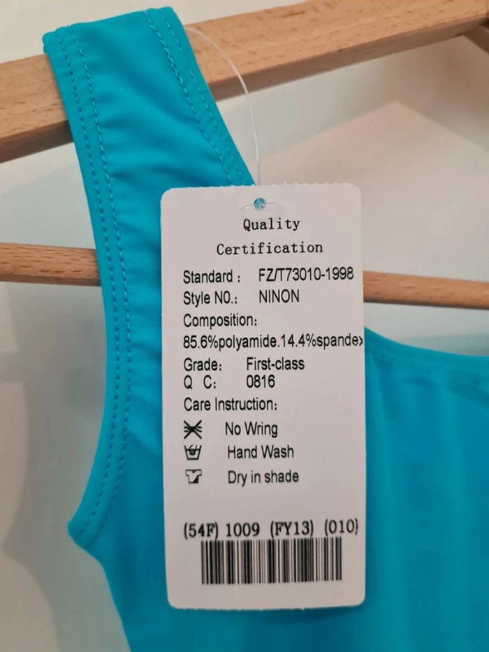 Justaucorps Ninon bleu taille 10 ans - Actilign - photo numéro 3