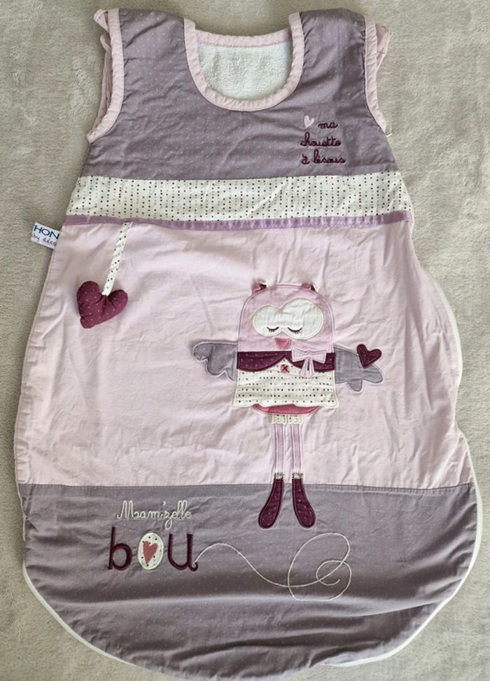 Gigoteuse légère lila & rose Sauthon 0-4M (BE) - photo numéro 2