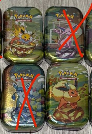 Lot mini tins ev8.5 évolution prismatique