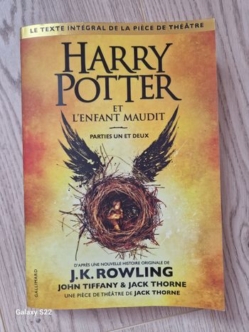 Livre Harry Potter et l'enfant maudit