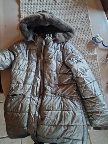 Parka fille gris