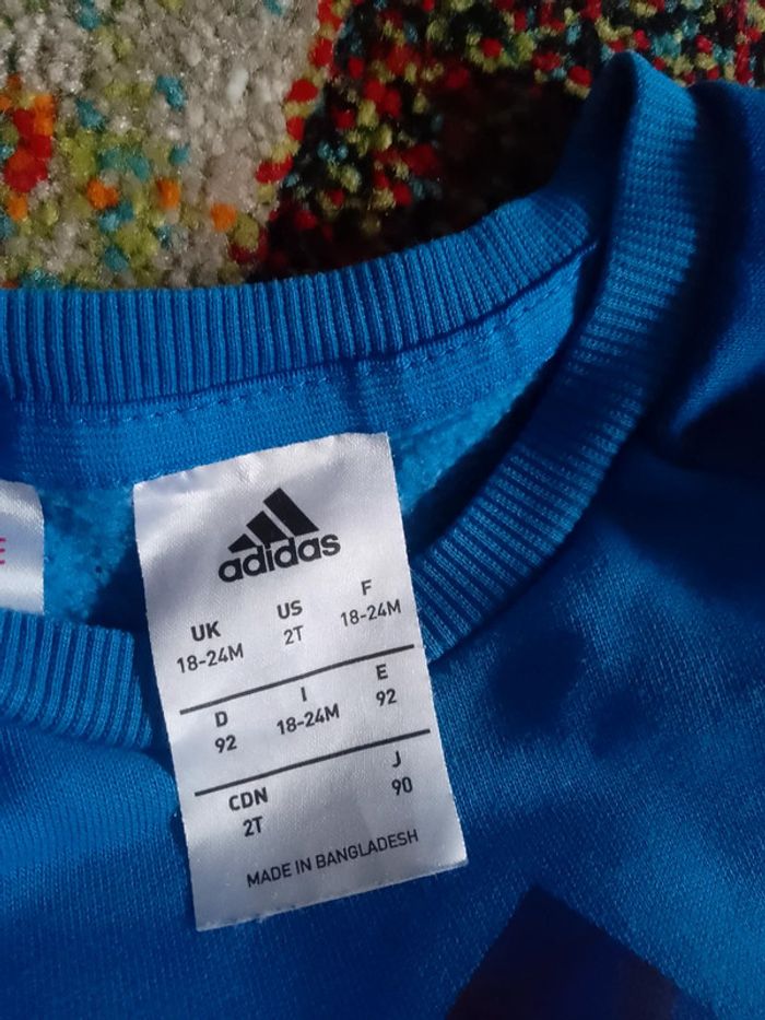 Survêtement jogging adidas 18 24 mois - photo numéro 4