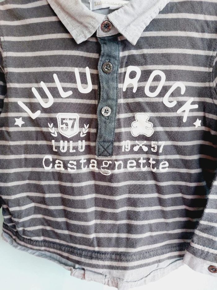 Polo manches longues Lulu Castagnettes 24 mois - photo numéro 2