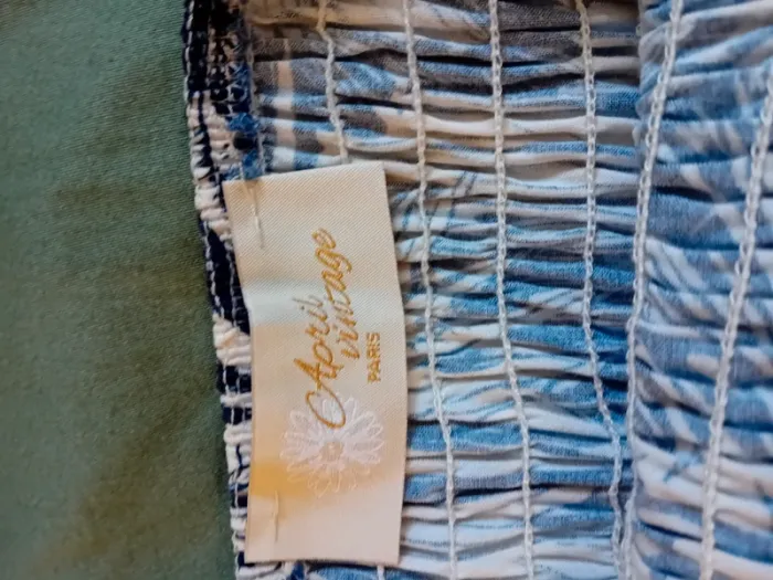 Robe bleue été April Vintage - photo numéro 7