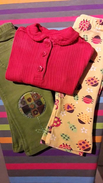 Lot pantalons tee-shirt